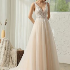 Robe de mariée moderne en dentelle florale bohème | Soirée Blanche