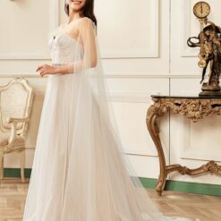 Robe de mariée en tulle avec corset rose nude image 11 | Soirée Blanche Robe de mariée en tulle avec corset rose nude | Soirée Blanche