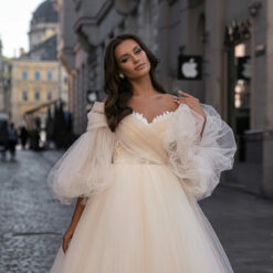 Robe De Mariée princesse drapée et originale | Soirée Blanche