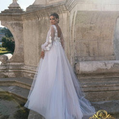 Robe De Mariée Fendue Jupe Tulle Blanche | Soirée Blanche