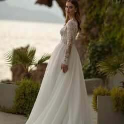 Robe De Mariée Dentelle Et Tulle Blanche | Soirée Blanche