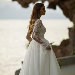 Robe De Mariée Dentelle Et Tulle Blanche | Soirée Blanche