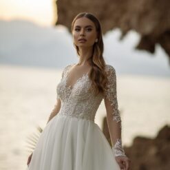 Robe De Mariée Dentelle Et Tulle Blanche | Soirée Blanche