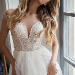 Robe De Mariée Originale Courte Blanche image 6 | Soirée Blanche Robe De Mariée Originale Courte Blanche