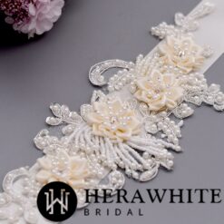 Ceinture De Mariée Romantique image 8 | Soirée Blanche Ceinture De Mariée Romantique | Soirée Blanche