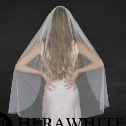 Voile de Mariée Mi Long | Soirée Blanche