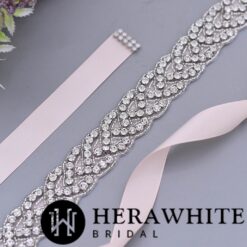 Ceinture De Mariée Cristaux Croisés image 8 | Soirée Blanche Ceinture De Mariée Cristaux Croisés | Soirée Blanche