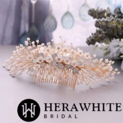 Peigne Mariage A Fleurs image 10 | Soirée Blanche Peigne Mariage A Fleurs | Soirée Blanche