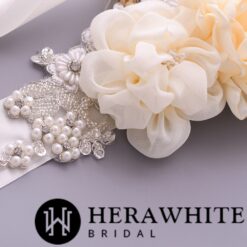 Ceinture De Mariée Fleurie | Soirée Blanche