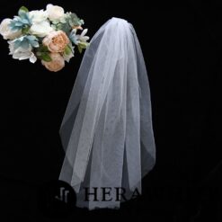 Voile de Mariée Mi Long | Soirée Blanche