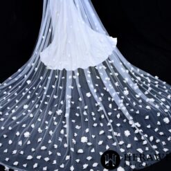 Voile de Mariée Longue à Fleurs image 10 | Soirée Blanche Voile de Mariée Long à Fleurs | Soirée Blanche