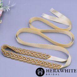 Ceinture De Mariée Cristaux Croisés image 11 | Soirée Blanche Ceinture De Mariée Cristaux Croisés | Soirée Blanche
