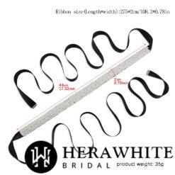 Ceinture de Mariée Perlée | Soirée blanche