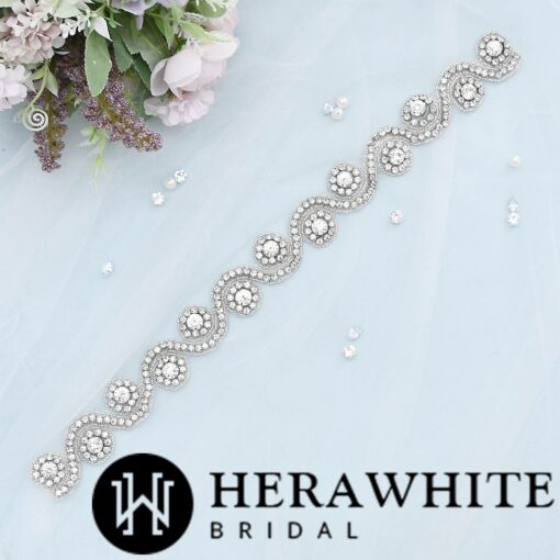 Ceinture De Mariage Vagues | Soirée Blanche