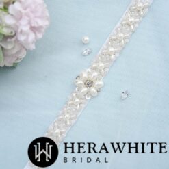 Ceinture Perlées Pour Robe de Mariée image 9 | Soirée Blanche Ceinture Perlées Pour Robe de Mariée | Soirée Blanche