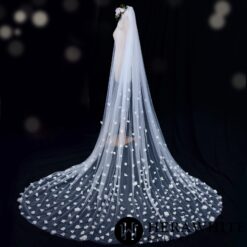 Voile de Mariée Longue à Fleurs image 8 | Soirée Blanche Voile de Mariée Long à Fleurs | Soirée Blanche