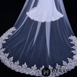 Voile de Mariée Long Avec Peigne image 9 | Soirée Blanche Voile de Mariée Long Avec Peigne | Soirée Blanche