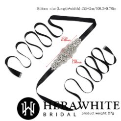 Ceinture De Mariée Scintillante | Soirée Blanche