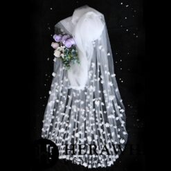 Voile de Mariée Longue à Fleurs image 13 | Soirée Blanche Voile de Mariée Long à Fleurs | Soirée Blanche