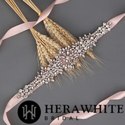 Ceinture de Mariée Princesse Cristaux Scintillants | Soirée Blanche