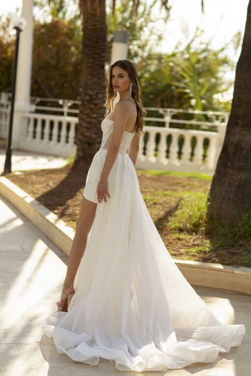 Robe Mariée Fendue Blanche | Soirée Blanche
