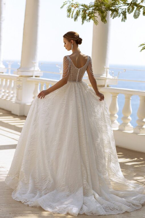 Robe de Mariée Princesse Strass Blanche | Soirée Blanche
