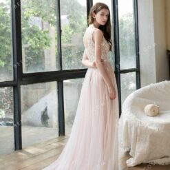 Robe De Mariée Rose Poudré | Soirée Blanche