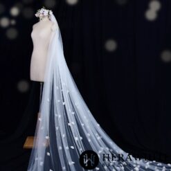 Voile de Mariée Longue à Fleurs image 9 | Soirée Blanche Voile de Mariée Long à Fleurs | Soirée Blanche