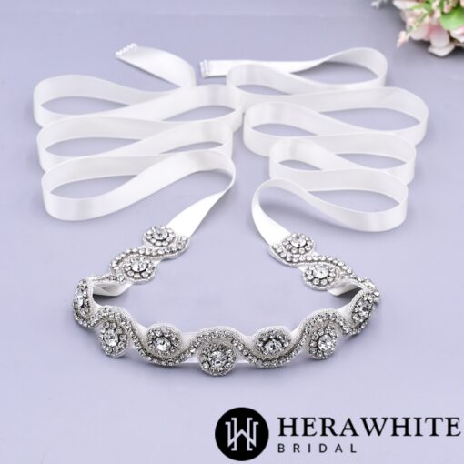 Ceinture De Mariage Vagues | Soirée Blanche