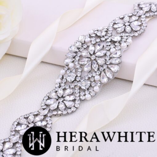 Ceinture De Mariée Perles Et Strass | Soirée Blanche