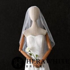 Voile de Mariée Court | Soirée Blanche