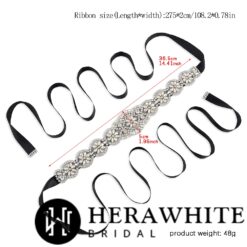 Ceinture De Mariage En Satin | Soirée Blanche