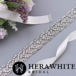 Ceinture De Mariée Cristaux Croisés image 9 | Soirée Blanche Ceinture De Mariée Cristaux Croisés | Soirée Blanche