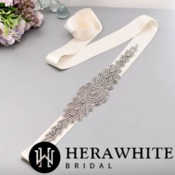 Ceinture De Mariage Arrondi | Soirée Blanche