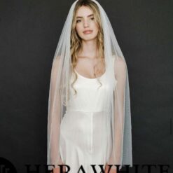 Voile de Mariée Mi Long | Soirée Blanche