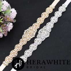 Ceinture De Mariage En Satin | Soirée Blanche