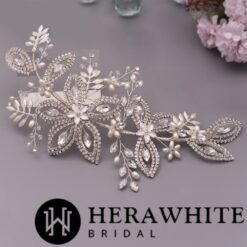 Serre Tête Pour Mariage Fleurie image 6 | Soirée Blanche Serre Tête Pour Mariage Fleurie | Soirée Blanche