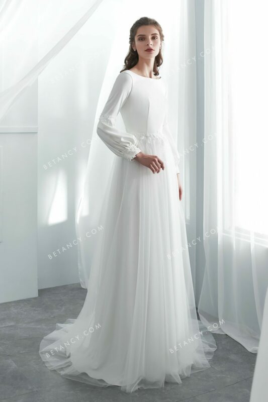 Robe de mariée sobre et simple Robe de mariée sobre et simple