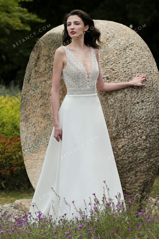 Robe de mariée bohème sexy Robe de mariée bohème sexy
