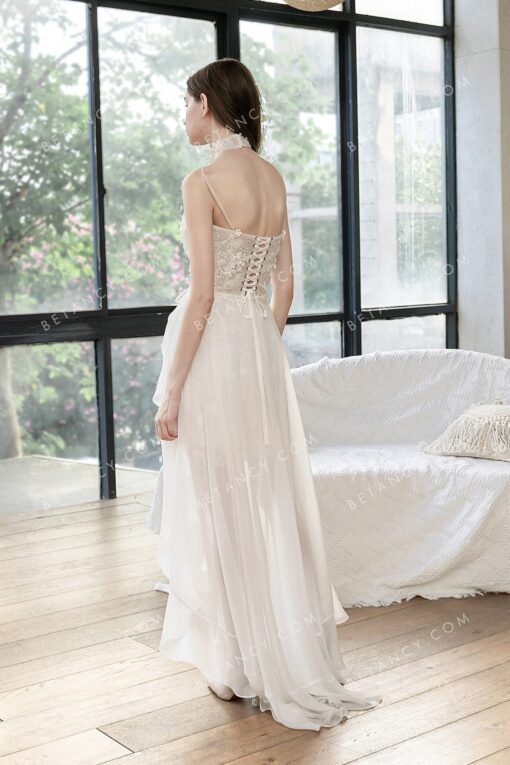 Robe De Mariée Courte Devant Longue Derrière | Soirée Blanche