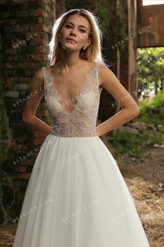 Robe de mariée dentelle transparente dos Robe de mariée dentelle transparente dos