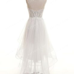 Robe De Mariée Courte Devant Avec Traine image 9 | Soirée Blanche Robe De Mariée Courte Devant Avec Traine | Soirée Blanche
