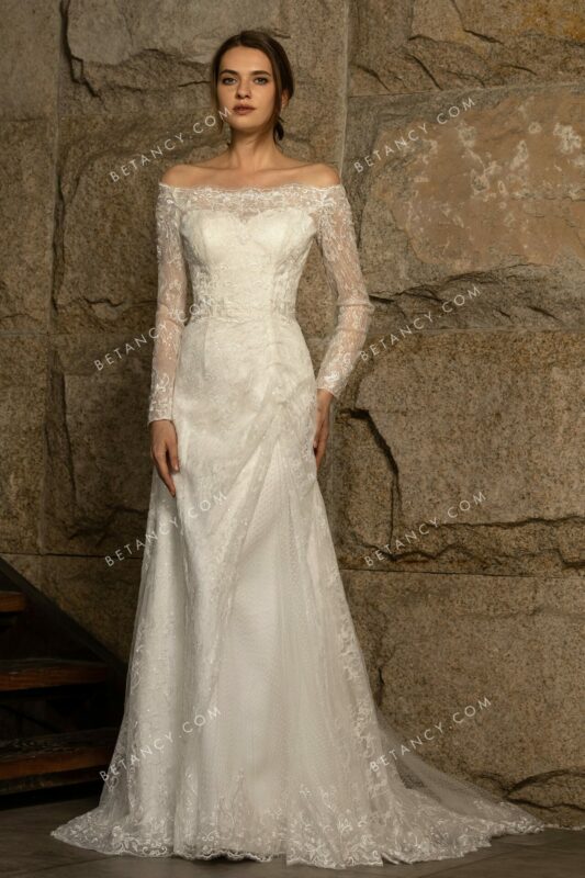 Robe de mariée col bateau dentelle Robe de mariée col bateau dentelle