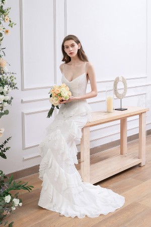 Robes de mariée sirène bohème 2023 Robes de mariée sirène bohème 2023
