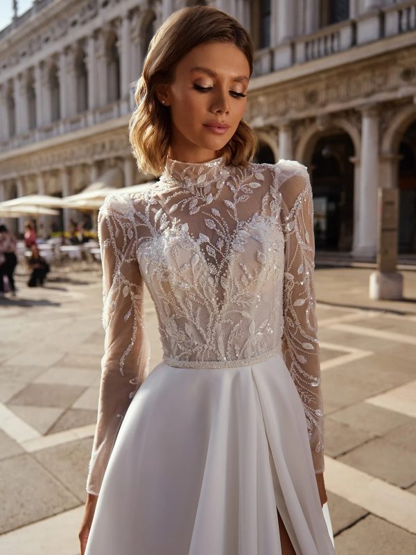 Robe De Mariée Dentelle Transparente Blanche