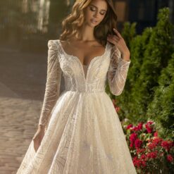 Robe De Mariée Princesse A Corset Scintillant