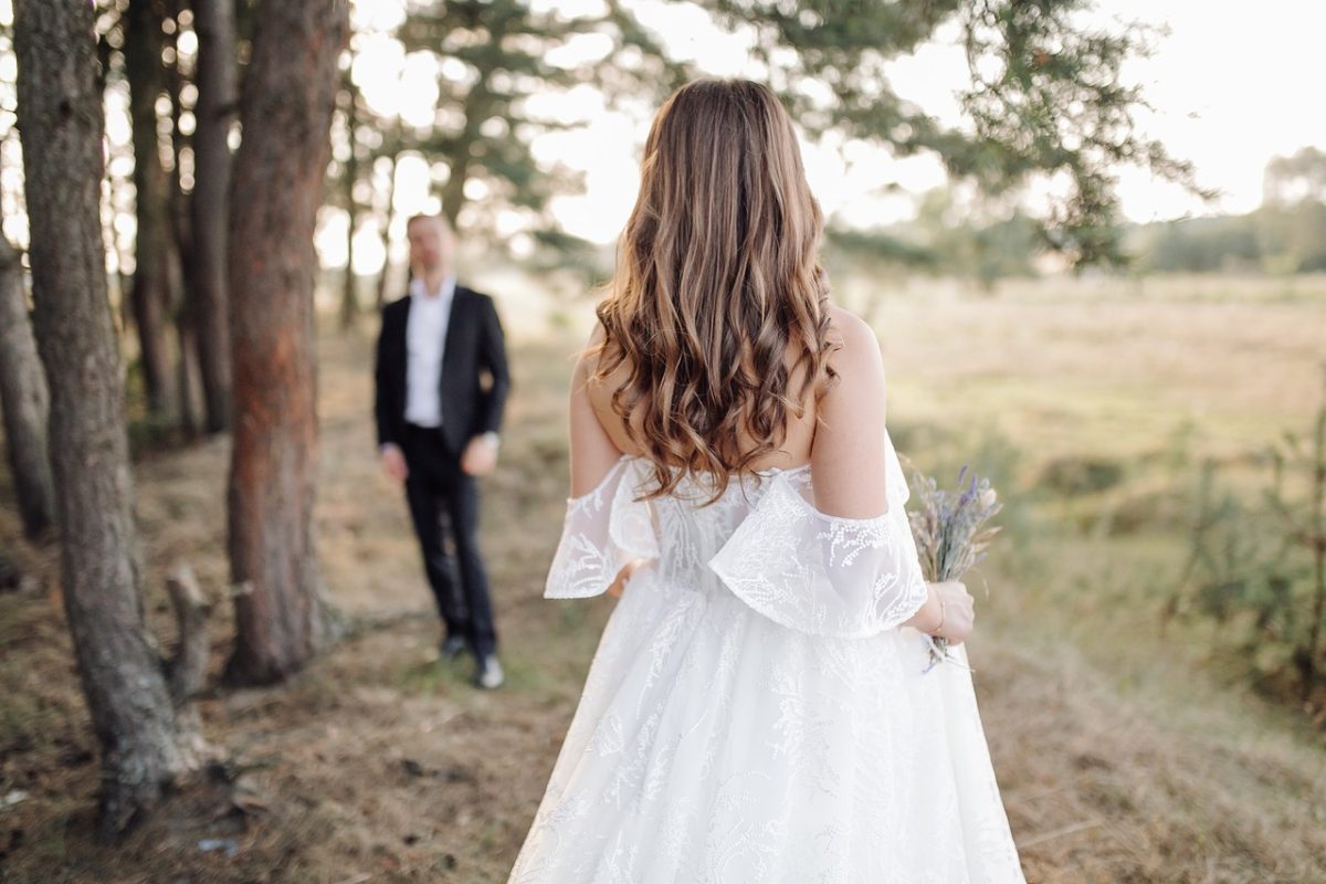 Simple robe de mariée courte Simple robe de mariée courte