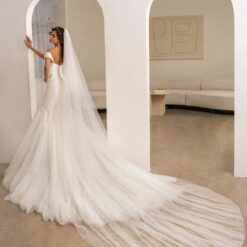 Robe De Mariée Sirène Princesse image 4 | Soirée Blanche Robe De Mariée Sirène Princesse