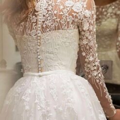 Robe De Mariée Vintage Romantique Blanche image 5 | Soirée Blanche Robe de Mariée Vintage Romantique Blanche