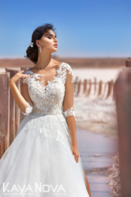 Robe De Mariée Manche 3 4 | Soirée Blanche